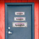 Standard Plus In this Casa We hablar Spanglish Door or Wall Sign | Funny Spanish Signs For Stores & Businesses