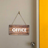 Business Signs | Rustic Oak Wood 5 x 10" Hanging Signs