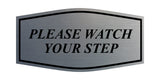Fancy Please Watch Your Step Wall or Door Sign