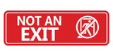 Standard NOT an EXIT (Stick Man) Wall or Door Sign
