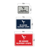 Signs ByLITA Classic Framed Be Aware Slippery Steps Durable Sign | Easy Installation | Elegant Design Wall or Door Sign