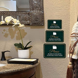Classic Framed Plus Please Be Kind To The Septic Flush Only Toilet Paper Wall or Door Sign | Office & Workspace Bathroom Signage
