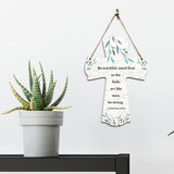 Be watchful, stand firm in the faith, act like men, be strong. Corinthians 16:13 11.5" x 8" Cross Hanging Sign | Rustic Twine | Inspiring Religious Bible Decor