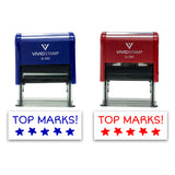 All Quality Top Marks! Self-Inking Rubber Stamp Motivational Teacher Stamps | Homework And Grading | Classroom Supplies
