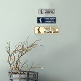 Standard Please Remove Your Shoes Thank You (Stick Man) Wall or Door Sign