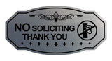 Victorian NO Soliciting Thank You (Knocking Hand) Wall or Door Sign