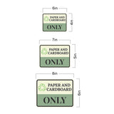 Classic Framed Plus Paper and Cardboard Only Door or Wall Sign | Waste Disposal Etiquette