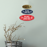 Signs ByLITA Oval Do Not Litter Area Under Video Surveillance Sign - Laser-Engraved Lettering | Durable ABS Plastic | Vibrant Colors | Powerful Foam Tape