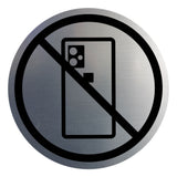Signs ByLITA Circle No Cellphones Graphic Door or Wall Sign | Easy Installation | Durable Construction | Promote Health And Safety | Caution Warning Sign for Home, Business and Office Spaces