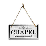 Funeral Home & Memorial Signs - 5 x 10" Hanging Signs