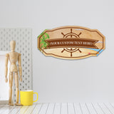 Victorian Custom Plus Boat (Beach) Door or Wall Sign | Easy Installation | Family & Business Signage