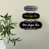 Signs ByLITA Designer Hot Coffee Bar Wall or Door Sign