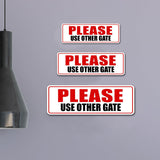 Standard Plus Please Use Other Gate Wall or Door Sign | Office Public Signage