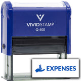 Vivid Stamp Expenses Self-Inking Rubber Stamps Teachers And Schools | Motivational Stamps For Children | Re-inkable Ink Pad