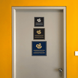 Signs ByLITA Square Administration Wall or Door Sign | Spanish Bilingual Business and Office Signs
