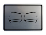 Signs ByLITA Classic Framed Two Eyes Graphic Surveillance Wall or Door Sign