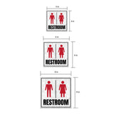 Square Plus Restroom Wall or Door Sign | Office & Workspace Bathroom Signage