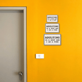 Classic Framed Plus Adulting Is Soup and I am A Fork Wall or Door Sign | Funny Home & Office Signage