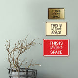 Signs ByLITA Classic Framed, This is a Quiet Space Wall or Door Sign