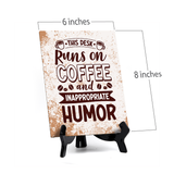 Coffee Lover's Table Sign with Acrylic Stand (6x8“) | Coffee Lovers | Office & Home Table Signs
