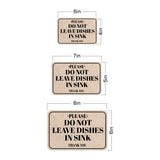 Classic Framed Plus Please Do Not Leave Dishes In Sink Thank You Door or Wall Sign | Public Notice Signs
