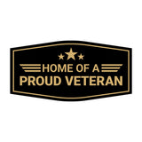 Signs ByLITA Fancy Home of a Proud Veteran Easy Installation | Honor Veterans with Military Signs | US Pride | Businesses and Homes Wall or Door Sign