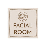 Square Plus Facial Room — Wall or Door Sign | Treatment Room - Sign