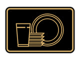 Signs ByLITA Classic Framed Dishes Graphic Wall or Door Sign