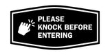 Signs ByLITA Fancy Please Knock Before Entering (Hand Vector) Office Wall or Door Wall or Door Sign