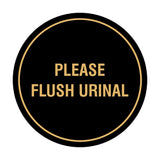 Circle Public Restrooms Wall or Door Sign