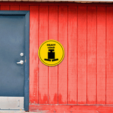 Circle Plus Heavy Load Wall or Door Sign | Easy Installation | Office & Building Warning Signage