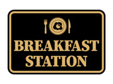Signs ByLITA Classic Framed Breakfast Station Wall or Door Sign