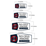 Fancy Plus No Cell Phone Use Please Wall or Door Sign | No Cell Phone Signs - Sign