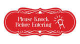 Signs ByLITA Designer Please Knock Before Entering Wall or Door Sign