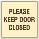Signs ByLITA Square Please Keep Door Closed Sign - Easy Installation | Durable Material