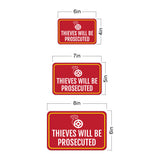 Classic Framed Plus Thieves Will Be Prosecuted Wall or Door Sign | Safety Warning Signage