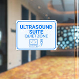 Classic Framed Plus Ultrasound Suite – Quiet Zone Door or Wall Sign | Hygiene and Safety Signage