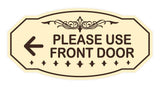 Victorian Please Use Front Door Wall or Door Sign
