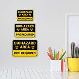 Classic Framed Plus Biohazard Area – PPE Required Door or Wall Sign | Miscellaneous Warning Signs - Industrial & Construction