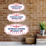 Victorian Plus Veteran's Strong Legacy Wall or Door Sign | Honor Veterans with Military Signs | US Pride | Businesses and Homes