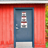 Square Plus Protected By Electronic Security System Door or Wall Sign | Warning Signage