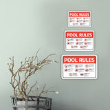 Classic Framed Pool Rules (Multi-Rule) — Wall or Door Sign | Pool & Aquatic - Sign