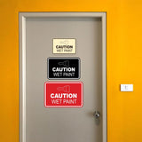 Signs ByLITA Classic Framed Caution Wet Paint Durable Sign | Easy Installation | Elegant Design Wall or Door Sign