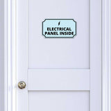 Notched Standard Electrical Panel Inside Wall or Door Sign | Facilities and Rooms Sign