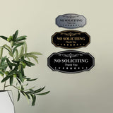 Victorian NO Soliciting Thank You Wall or Door Sign