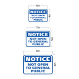 Classic Framed Plus Notice Not Open To General Public Wall or Door Sign | Workplace and Office