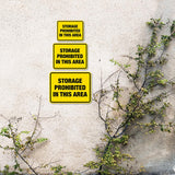 Classic Framed Plus Storage Prohibited in This Area Door or Wall Sign | Miscellaneous Warning Signs - Industrial & Construction