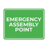 Classic Framed Plus Emergency Assembly Point Door or Wall Sign | Health and Safety Workplace Warning