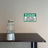 Classic Framed Plus Please Keep This Place Clean And Orderly Door or Wall Sign | Health & Safety Signage