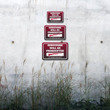 Classic Framed Plus Survivors Will Be Prosecuted (If There Are Any) Door or Wall Sign | Home Security